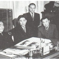 1960 г. В кабинете К.И.Сатпаева